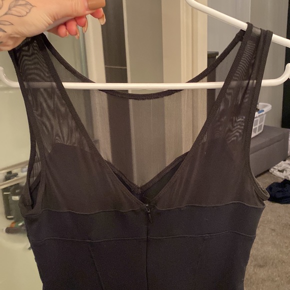 Bebe peplum mesh dress - Picture 3 of 4